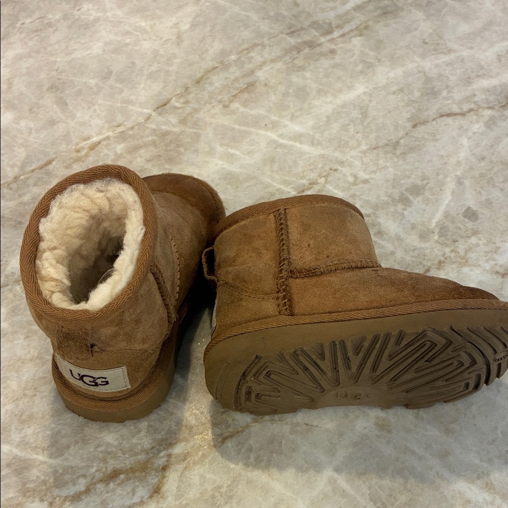 UGG Tan Sheepskin Boots - toddler